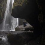 Gljúfrabúi cave waterfall